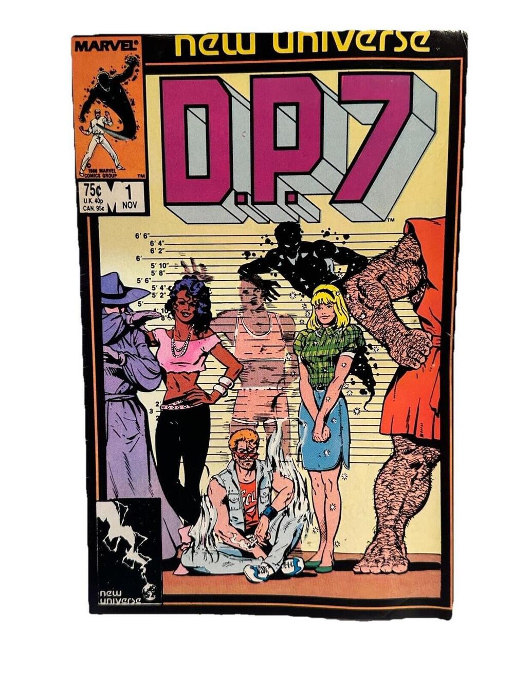 D.P.7  #1 New Universe Marvel Comics November Nov 1986